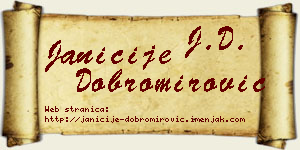 Janićije Dobromirović vizit kartica